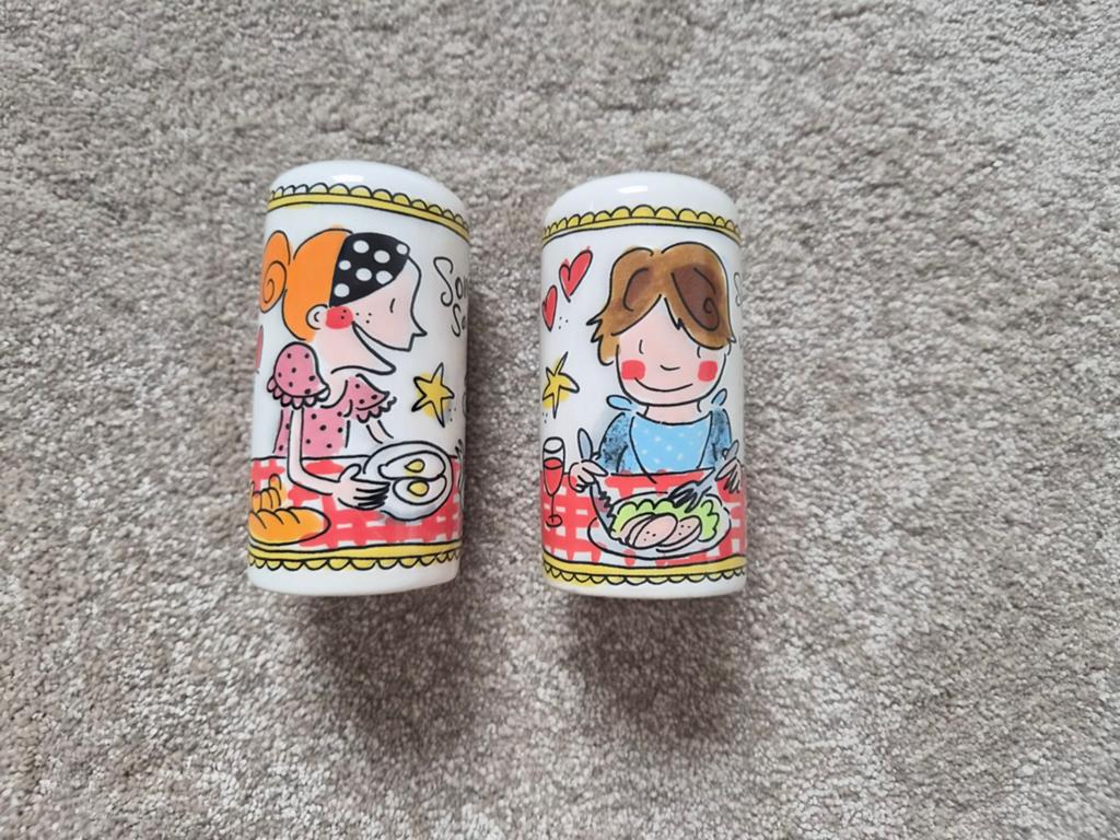 Peper en zout stel blond Amsterdam bla bla bla serie, Ophalen of Verzenden, Zo goed als nieuw, Zilver, Overige merken