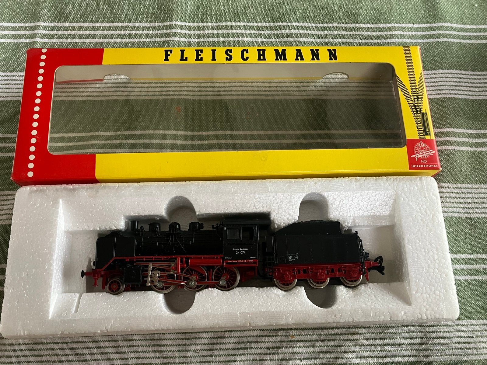 Fleischmann 4140 Stoomlocomotief BR 24 074 DB H0, Fleischmann, Ophalen of Verzenden, Zo goed als nieuw, Analoog