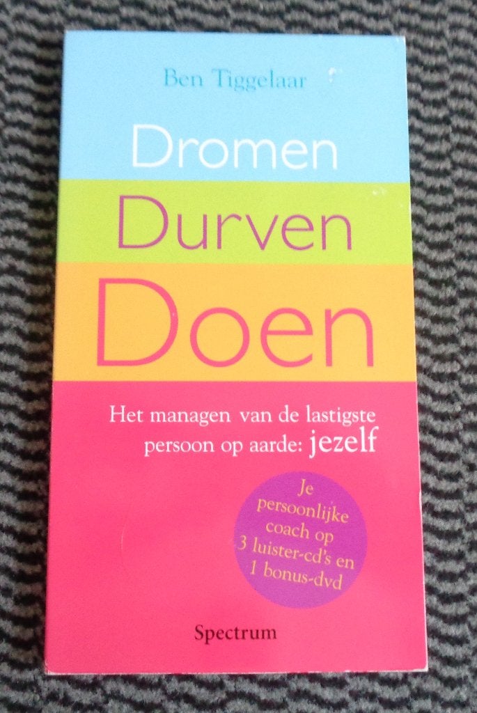 Luisterboek Dromen Durven Doen Ben Tiggelaar 3-CD + 1-DVD, Ben Tiggelaar, Volwassene, Verzenden, Cd