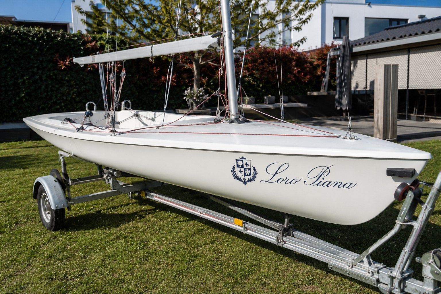 Contender zeilboot Loro Piana trailer trapeze Splash Laser, Watersport en Boten, Ophalen, Gebruikt, Contender, 3 tot 6 meter