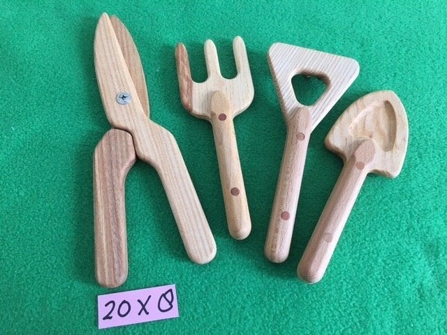 Kinder-tuin-gereedschap van hout, Ophalen of Verzenden, Nieuw