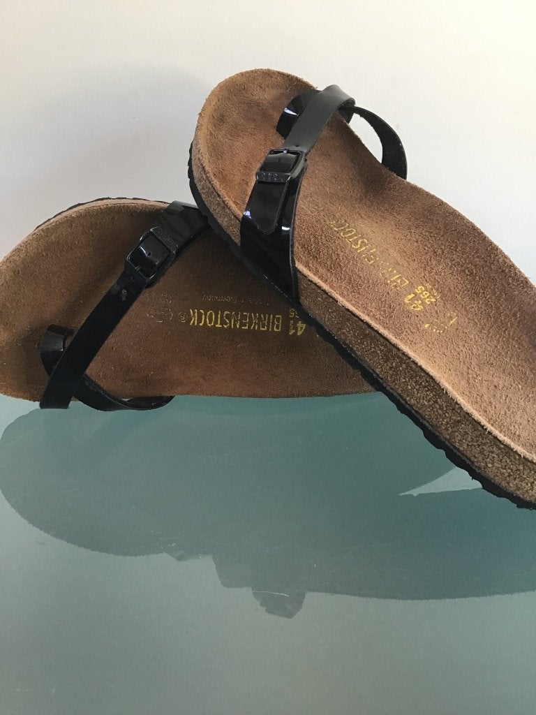 Birkenstock 41 Piazza | zwart | slippers | Gratis verzenden, Kleding | Dames, Schoenen, Slippers, Verzenden, Zwart, Zo goed als nieuw