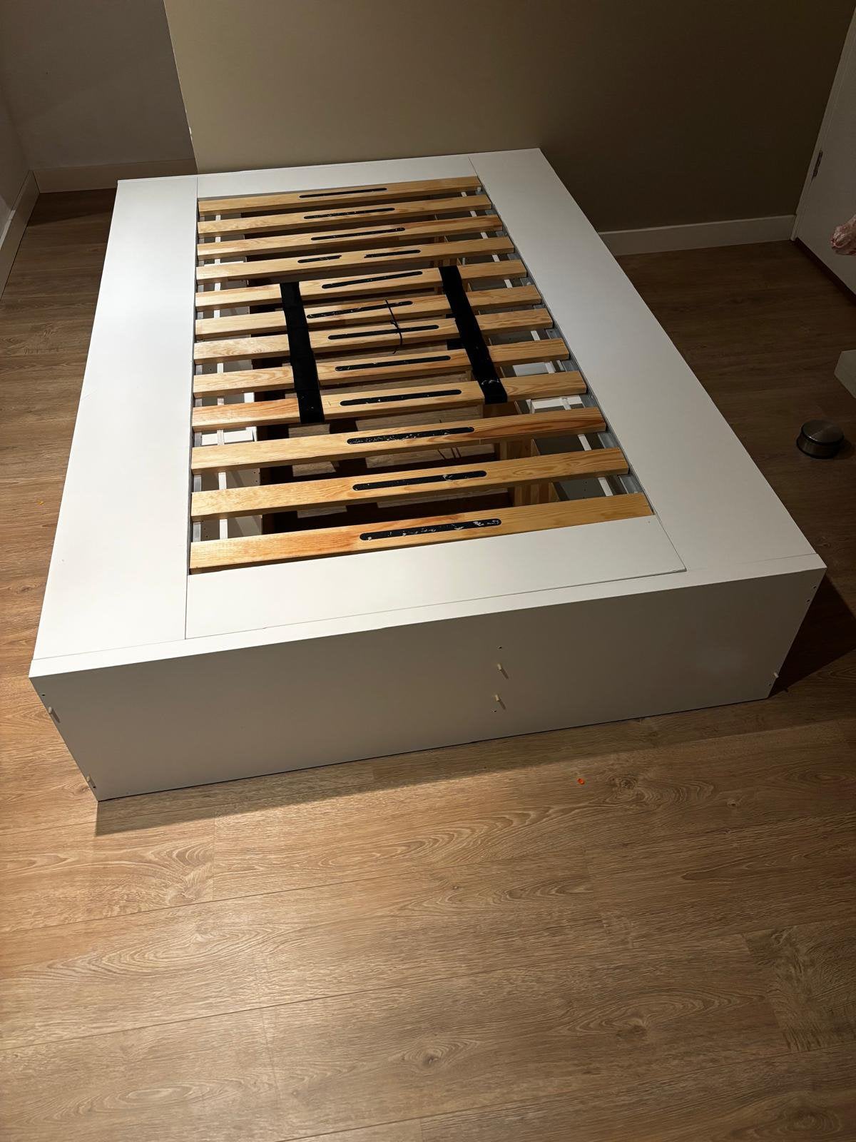 Ikea bed, Ophalen, Gebruikt, Wit, 140 cm