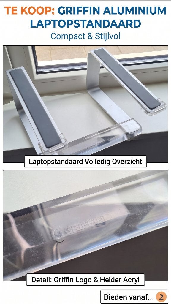 Griffin Elevator laptopstandaard – MacBook / laptop stand, Ophalen of Verzenden, Gebruikt, Griffin
