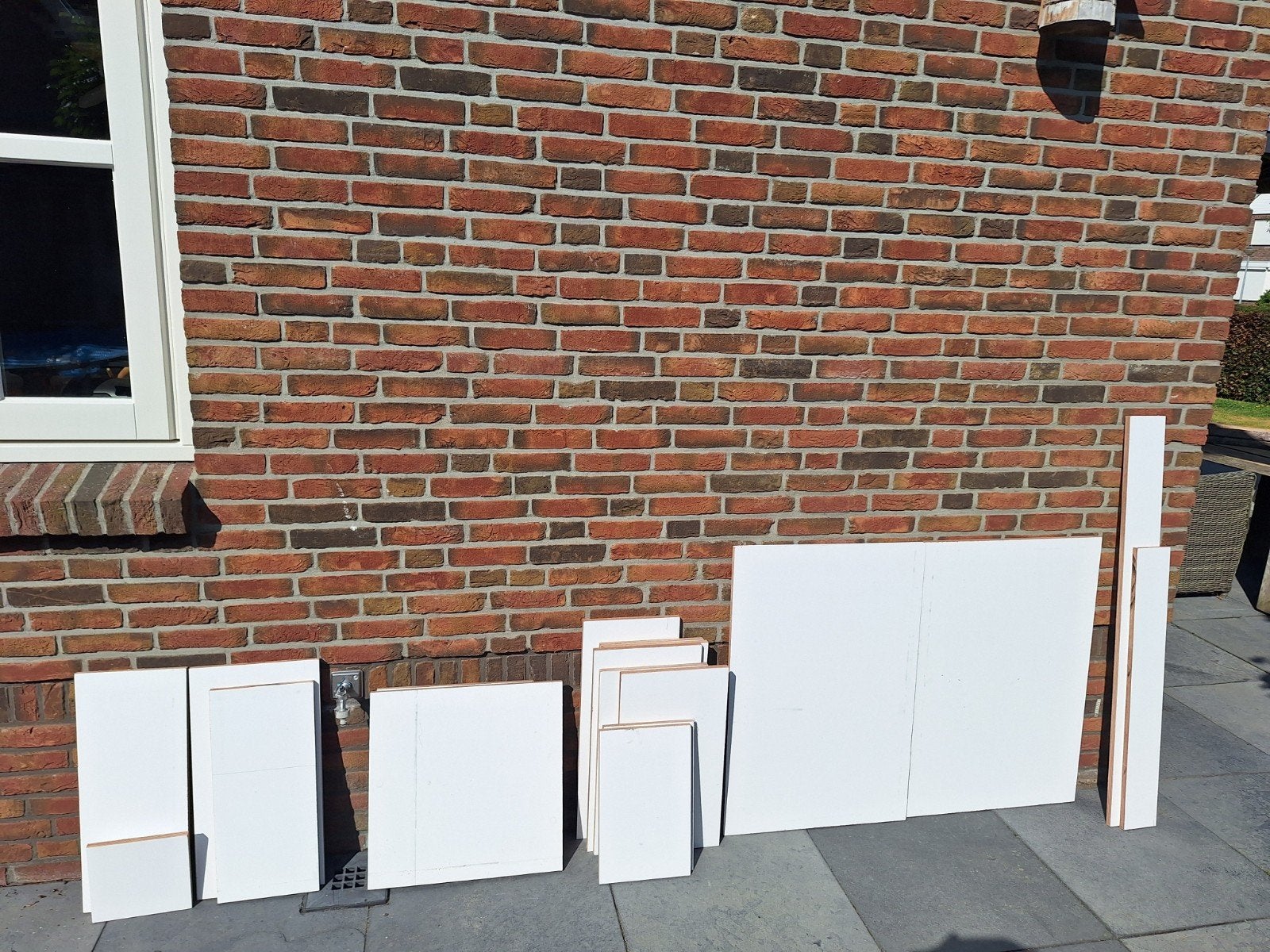 Multiplex Okoume wit gegrond, diverse afmetingen (18 stuks), Ophalen, Minder dan 25 mm, Overige typen, Nieuw