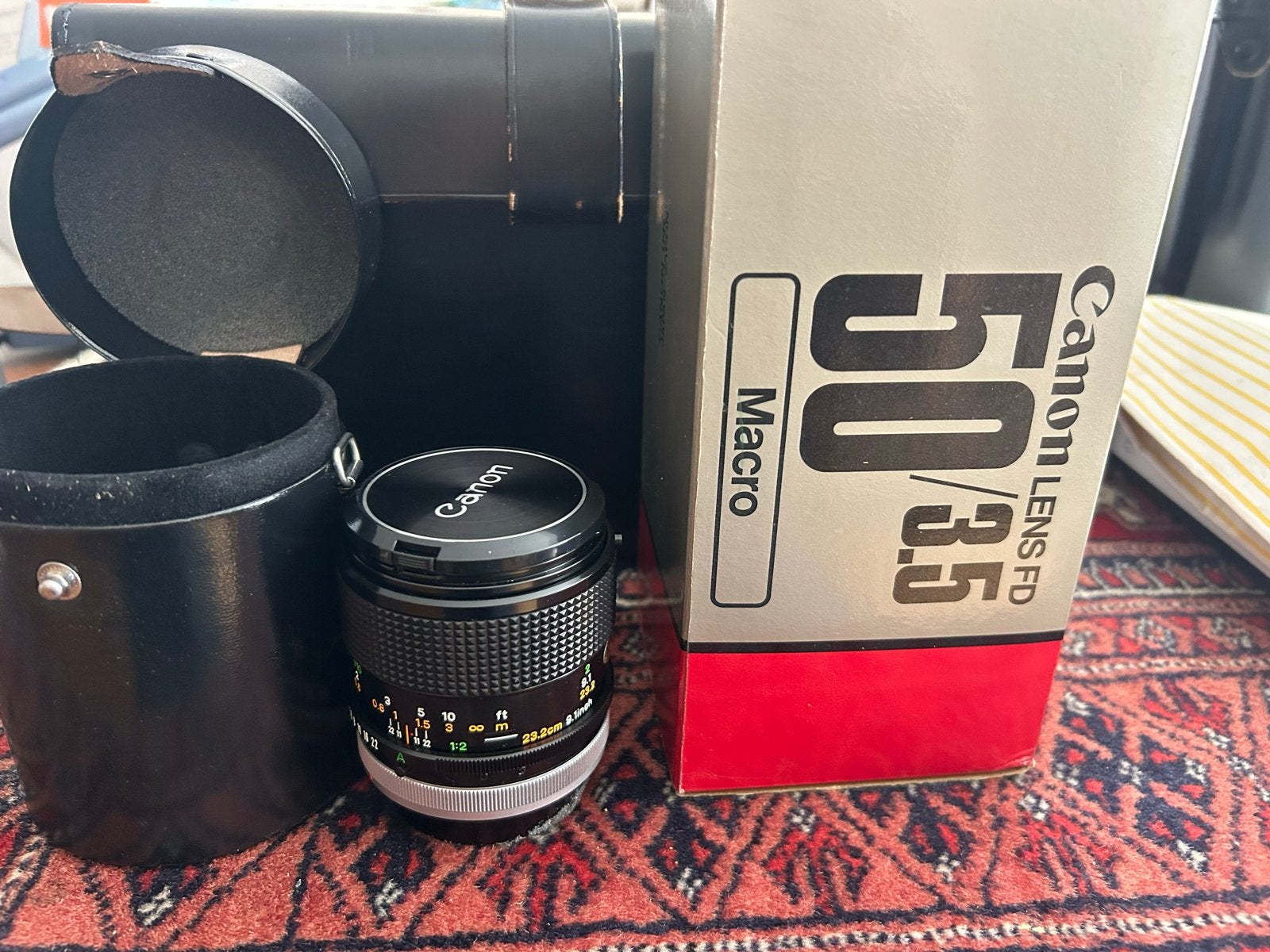 Canon FD Macrolens. 50 mm, Ophalen of Verzenden, Zo goed als nieuw, Macrolens