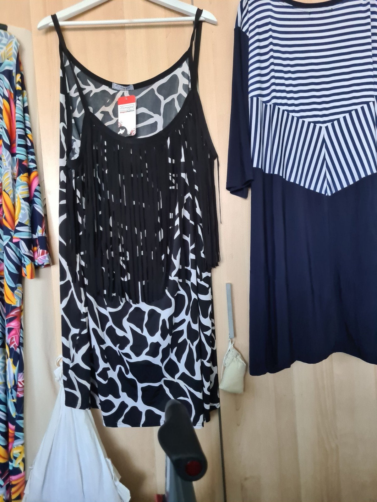 Magna Fashion Jurk met Franjes en Dierenprint, Nieuw, Ophalen of Verzenden, Magna Fashion, Jurk