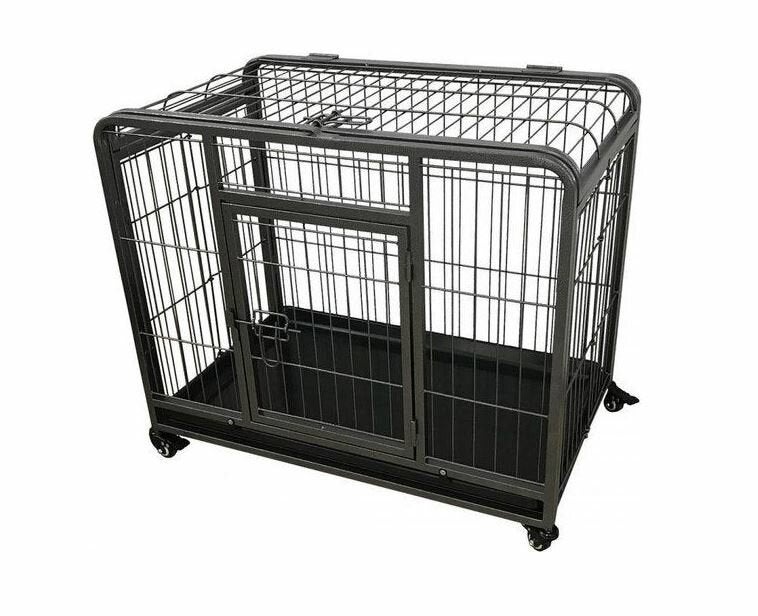Hondenbench Strong Heavy Duty met Opvangplaat en wieltjes, Dieren en Toebehoren, Hondenbenches, Ophalen of Verzenden, Nieuw