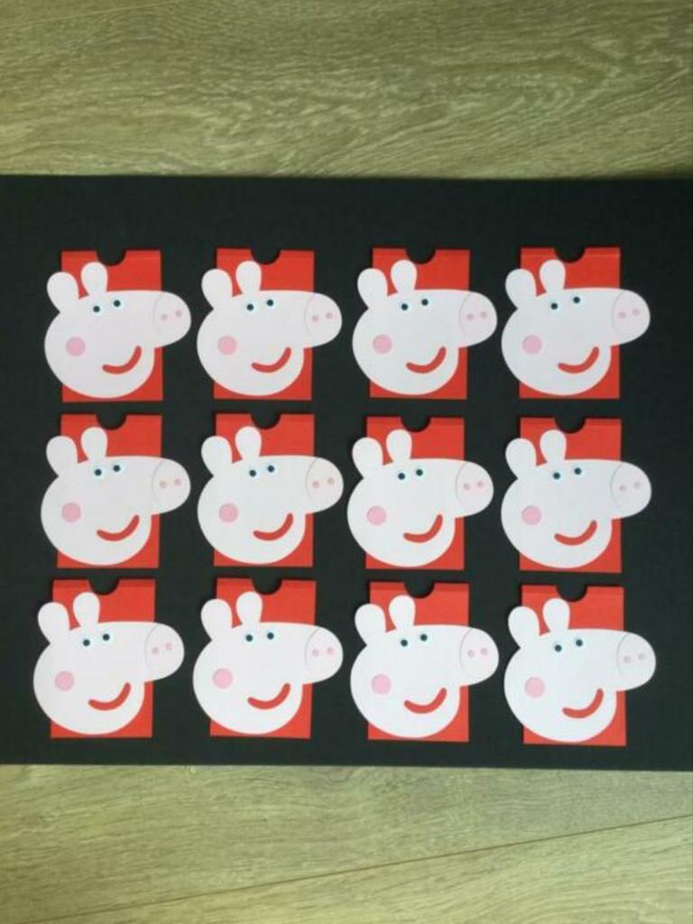 Traktatie Pepa Pig, jarig, leuk, feest, hoera, trakteren, Ophalen of Verzenden, Nieuw, Overige thema's, Overige typen