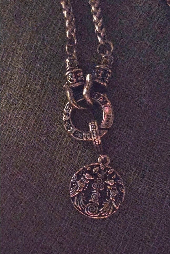 buddah style partnerset set een ketting voor, Ophalen, Met hanger, Nieuw, Zilver