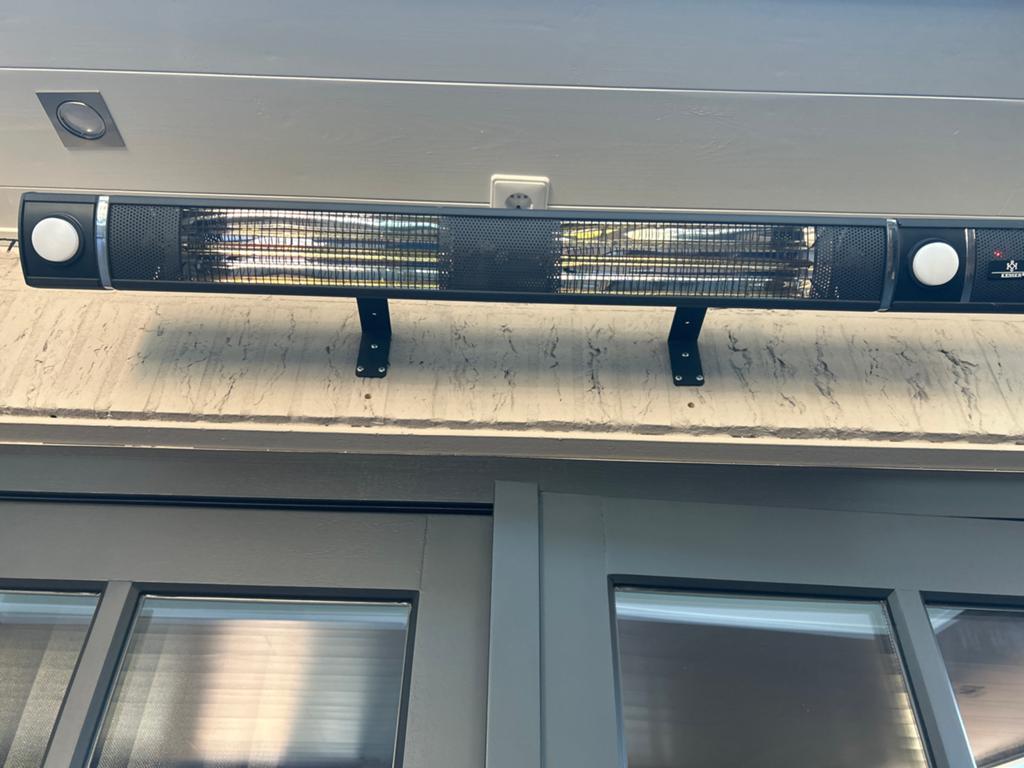 KESSER Infrarood Heater 3000W met WiFi - Zwart, Zo goed als nieuw, Waterbestendig, Wand, Ophalen