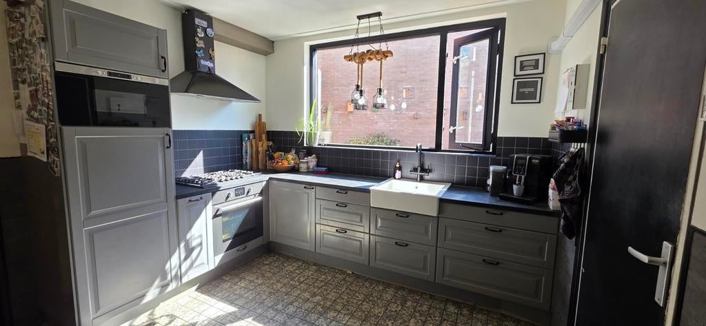 Complete keuken te koop inclusief apparatuur!, Ophalen, Gebruikt, Wit, Graniet of Steen