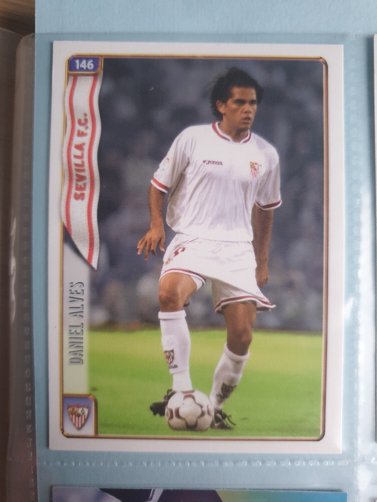 Mundicromo La Liga rookie card Dani Alves Sevilla no Panini, Ophalen, Plaatje