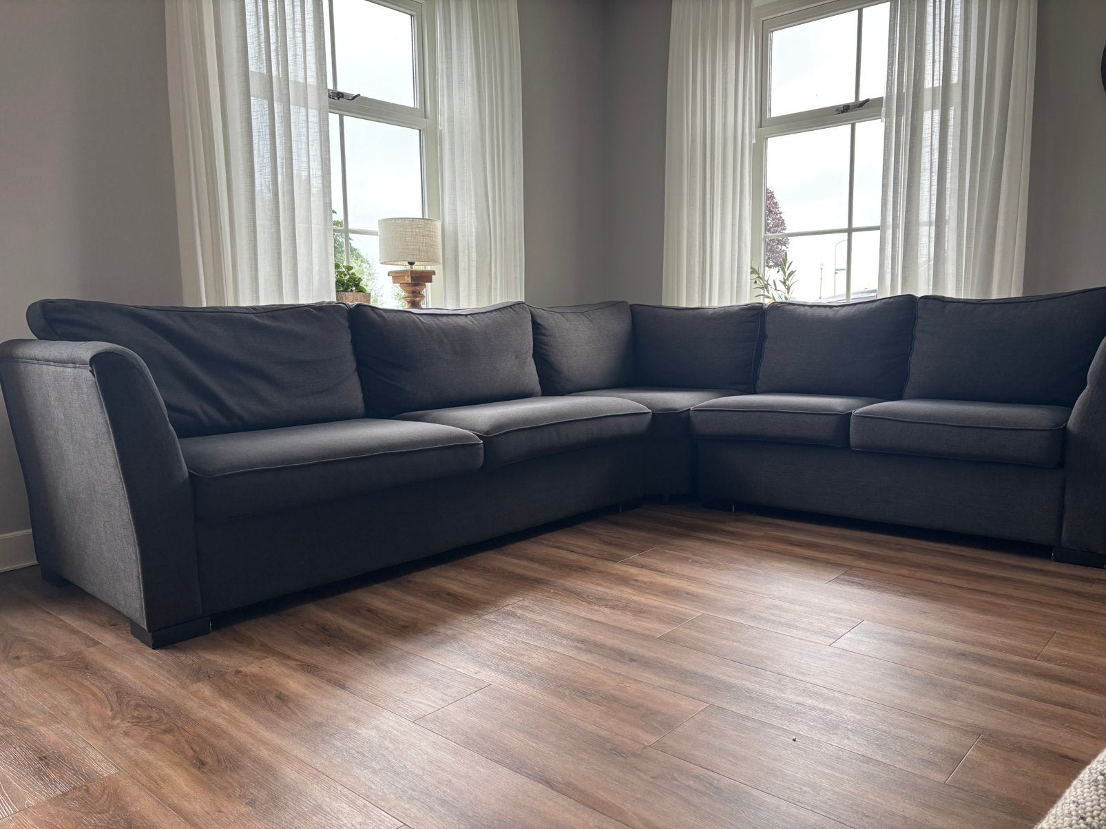Landelijke stijl hoekbank, Huis en Inrichting, Ophalen, Gebruikt, Hoekbank, 300 cm of meer