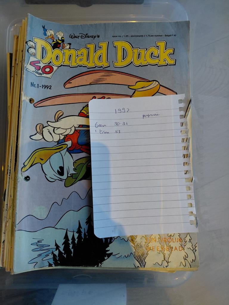 Donald duck 1992, Boeken, Meerdere stripboeken, Ophalen of Verzenden, Gelezen