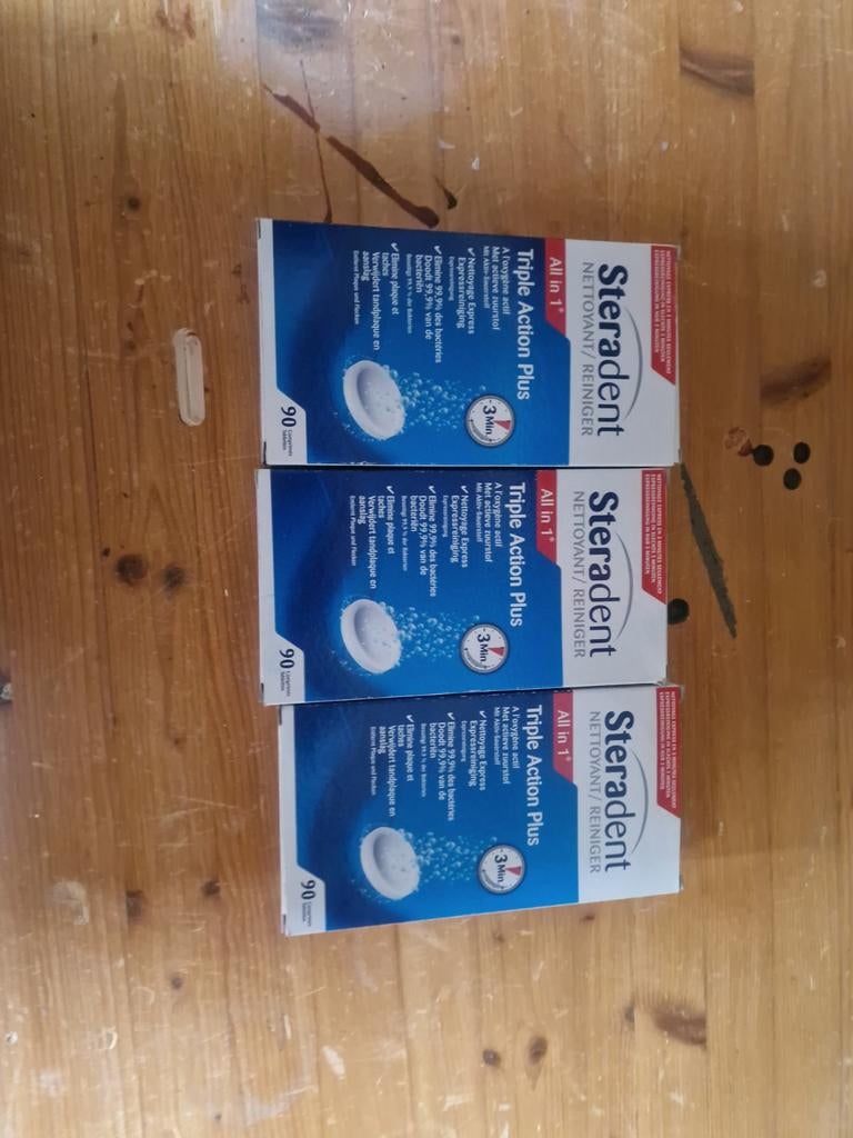 Steradent gebitsreiniger 270 tabletten, Ophalen of Verzenden