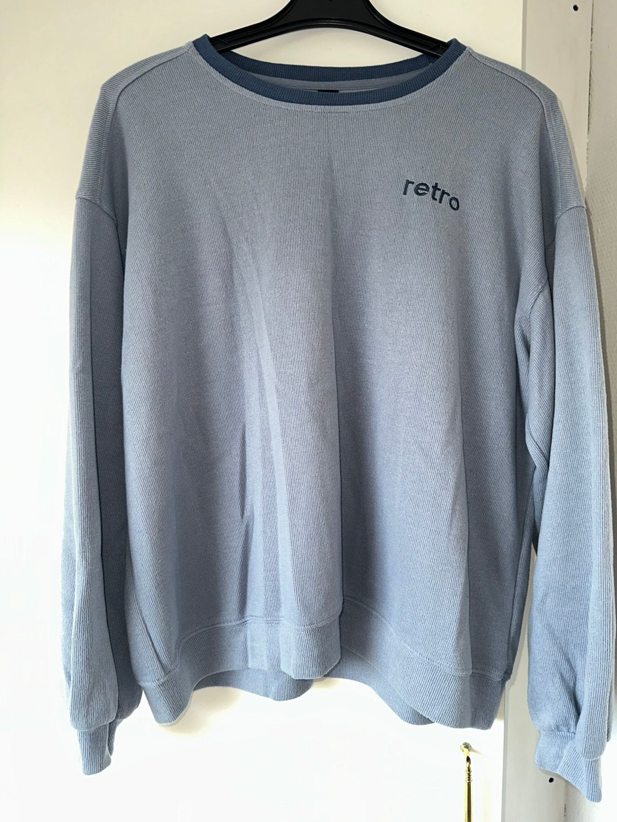 Blauwe trui Retro, Ophalen of Verzenden, Zo goed als nieuw, Maat 46/48 (XL) of groter, Zwart