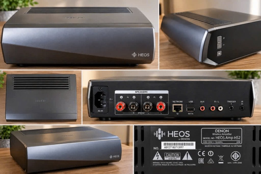 Denon HEOS Amp HS2 Draadloze Streaming Versterker WiFi, Denon, Ophalen of Verzenden, Zo goed als nieuw, 60 tot 120 watt