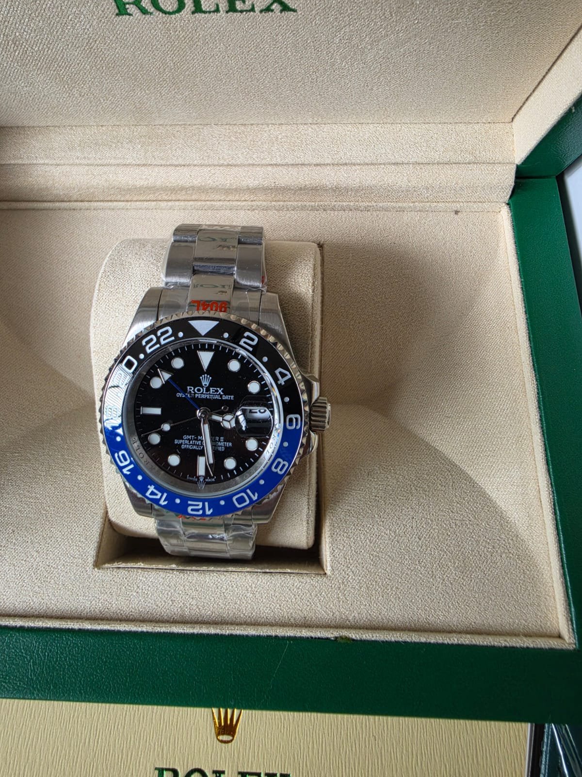 Rolex GMT-Master 2 (Batman), Sieraden, Tassen en Uiterlijk, Ophalen of Verzenden, Zo goed als nieuw, Staal, Rolex