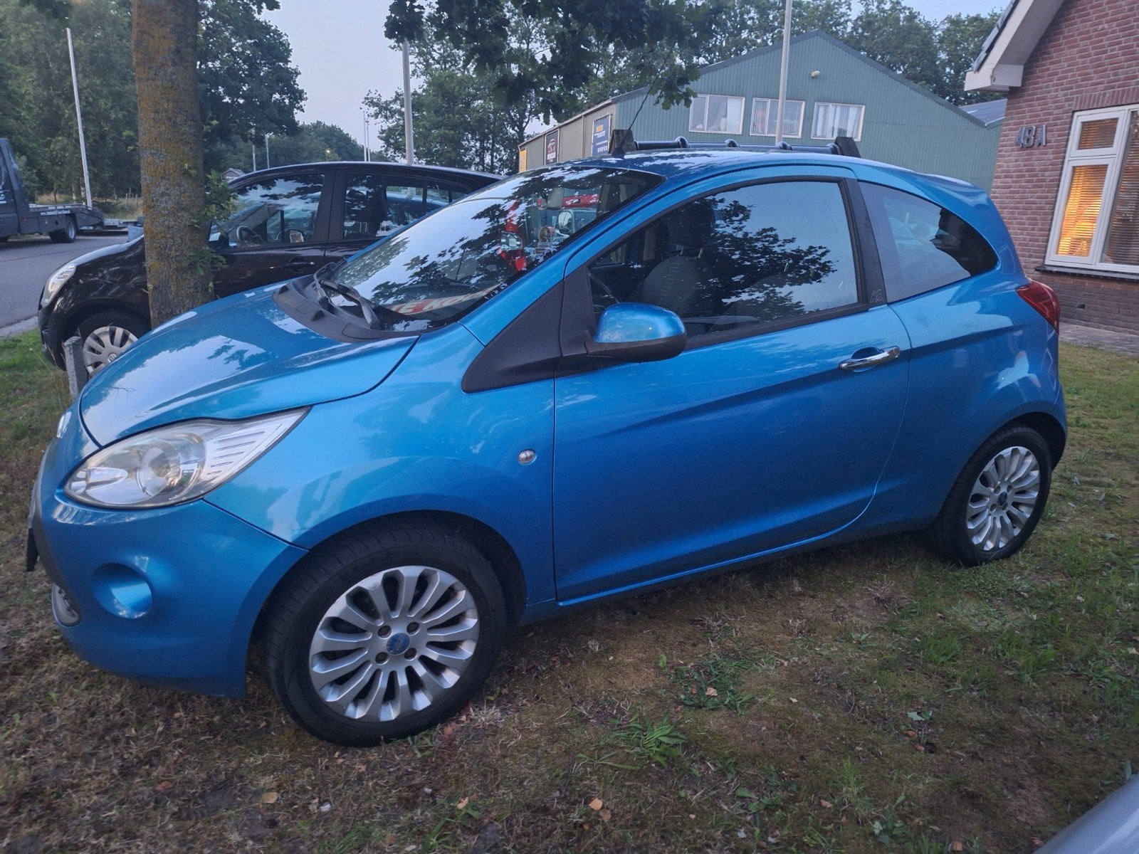 Ford Ka 1.2 51KW 2010 Blauw Airco, Voorwielaandrijving, 1242 cc, 4 cilinders, Origineel Nederlands