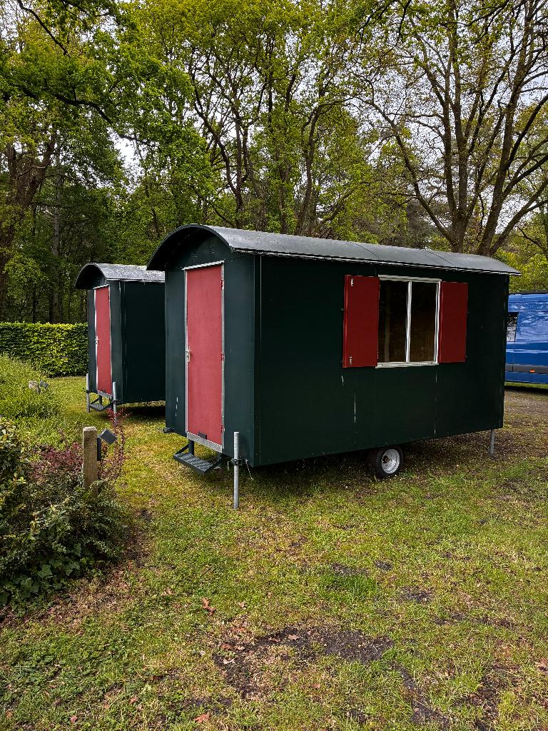 schaftwagen langszaamverkeer, 2 stuks prijs per stuk, Doe-het-zelf en Verbouw, Bouwketen en Schaftketen, Ophalen, Zo goed als nieuw