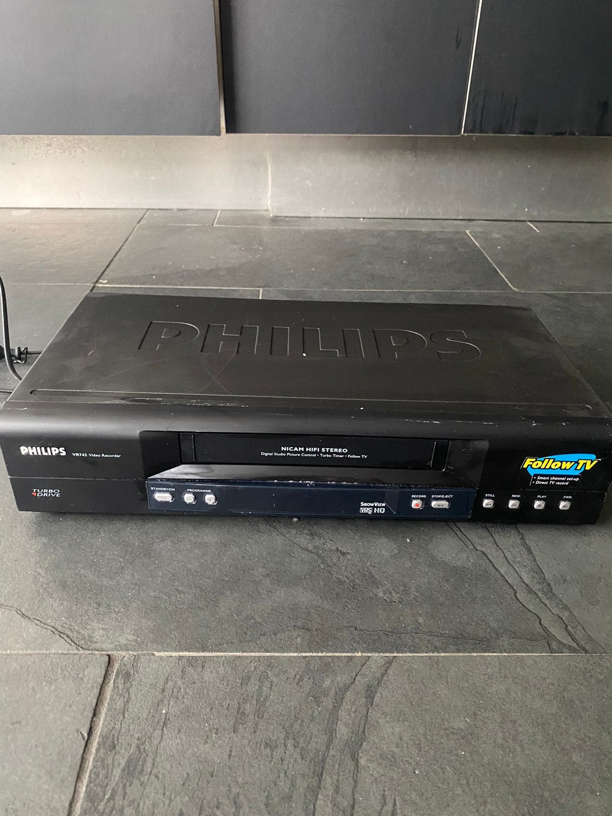 philips Turbo drive vhs videobanden recorder videorecorder, Verzenden, Zo goed als nieuw