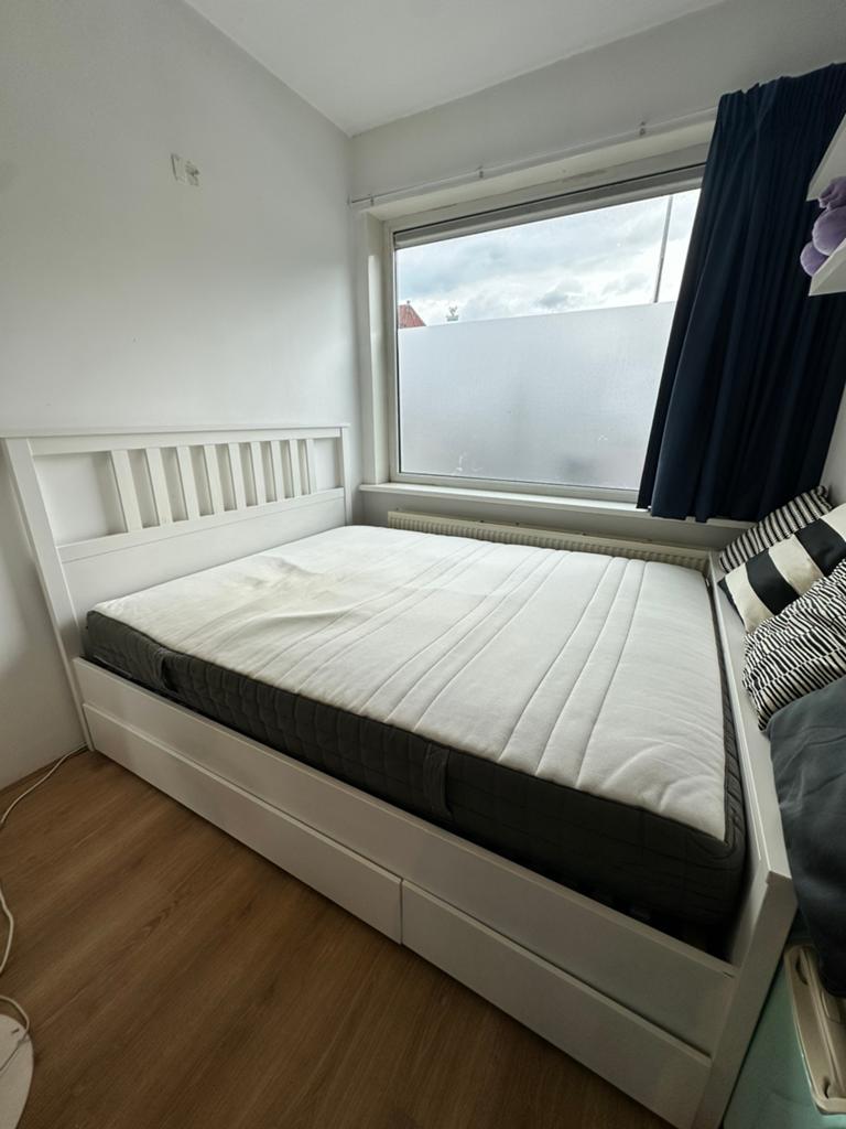 Tweepersoonsbed, Ophalen, Tweepersoons, Zo goed als nieuw, 160 cm