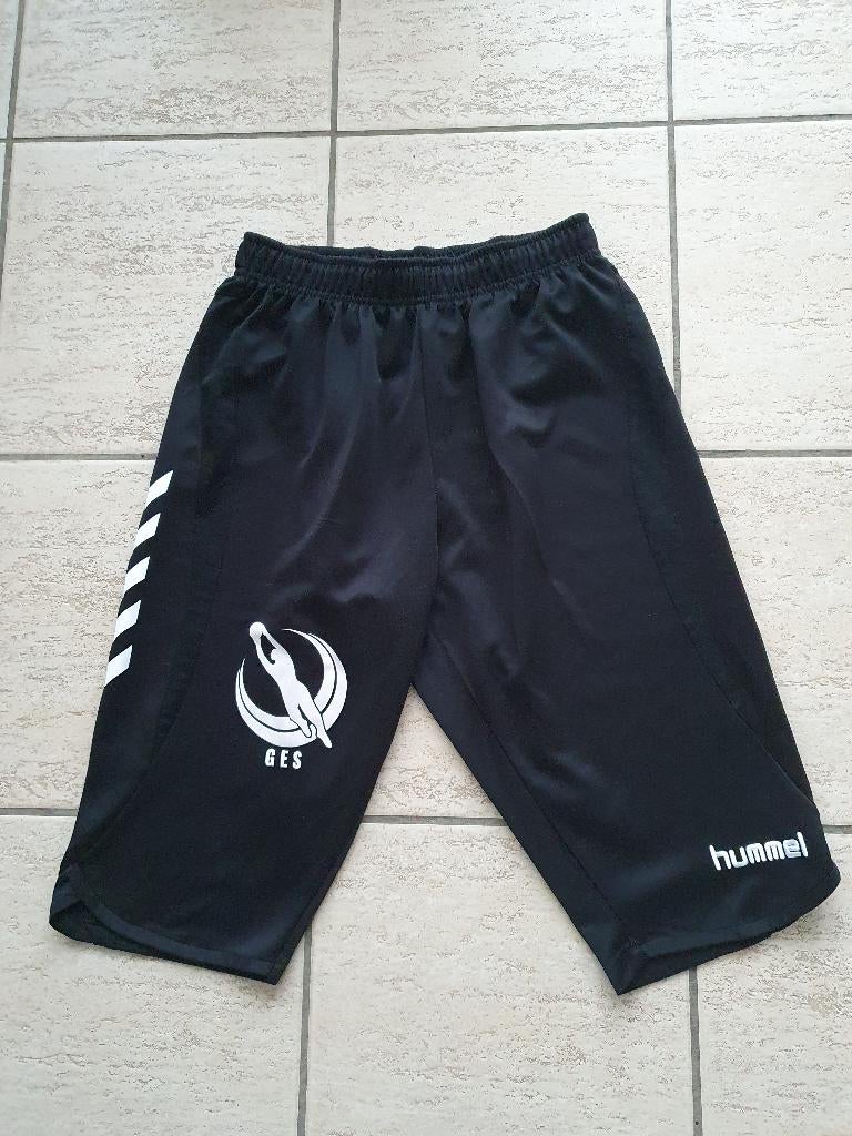 Driekwart trainingsbroek Hummel, Kleding | Heren, Sportkleding, Zo goed als nieuw, Algemeen, Maat 52/54 (L), Zwart, Ophalen of Verzenden
