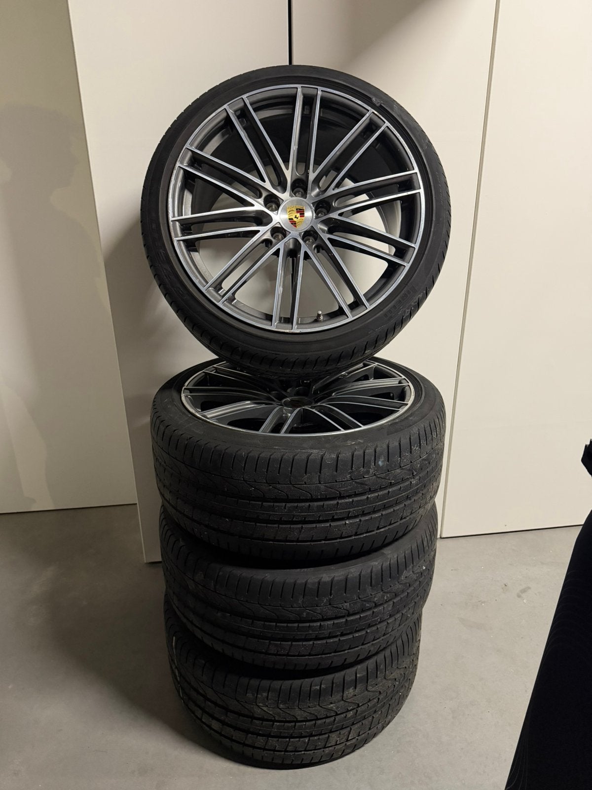 Porsche Cayenne 22” breedset velgen, Auto-onderdelen, Banden en Velgen, Ophalen, Gebruikt, 285 mm, Overige maten