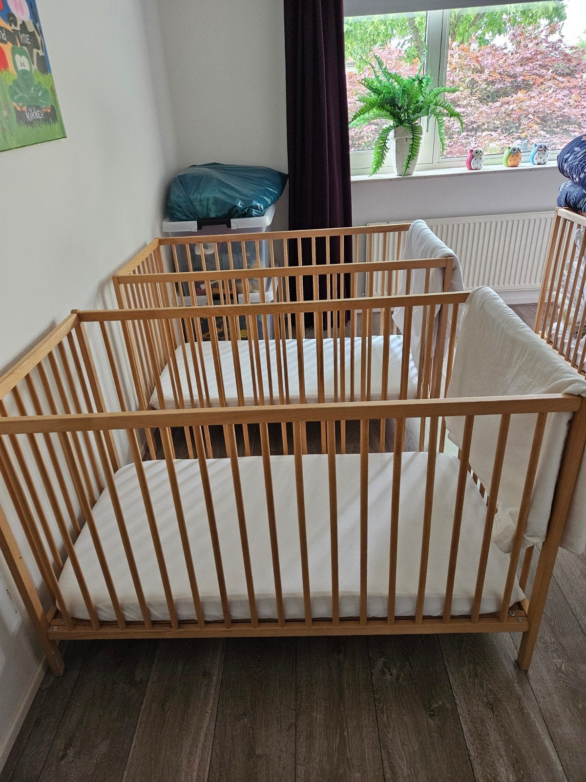 ikea Ledikandje + matras en matrasbeschermers nog 1 te koop, Ophalen, Zo goed als nieuw, Ledikant