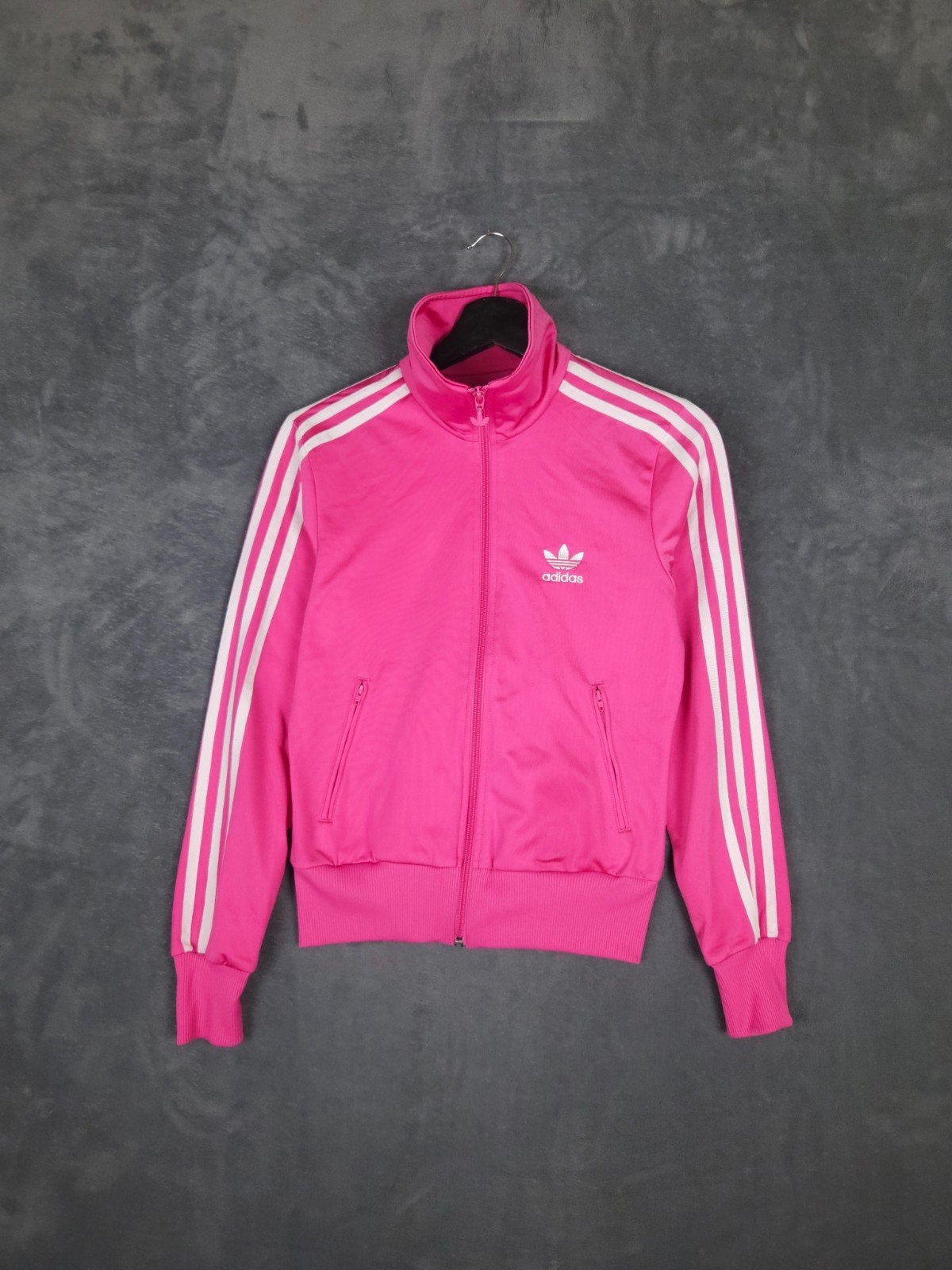 Adidas Firebird Trainings jas Vest 34 Roze Wit Dames 

Staat, Adidas, ., Overige typen, Ophalen of Verzenden