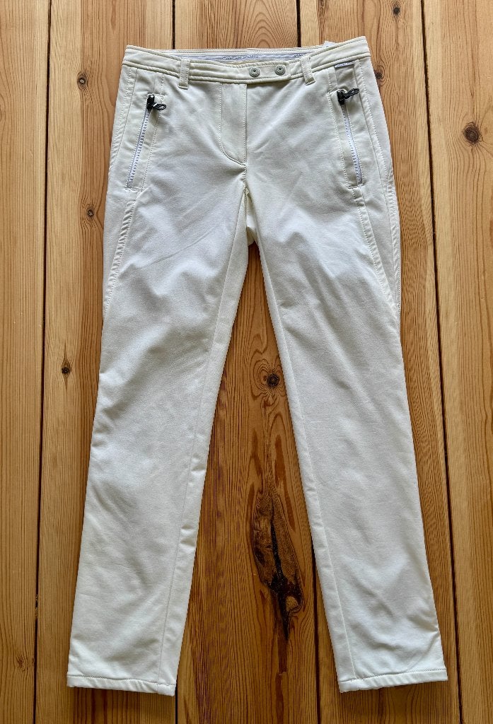 Marc Cain Skinny Broek - Wit / Crème - N1 (maat 36 Small), Wit, Ophalen of Verzenden, Zo goed als nieuw, Maat 36 (S)