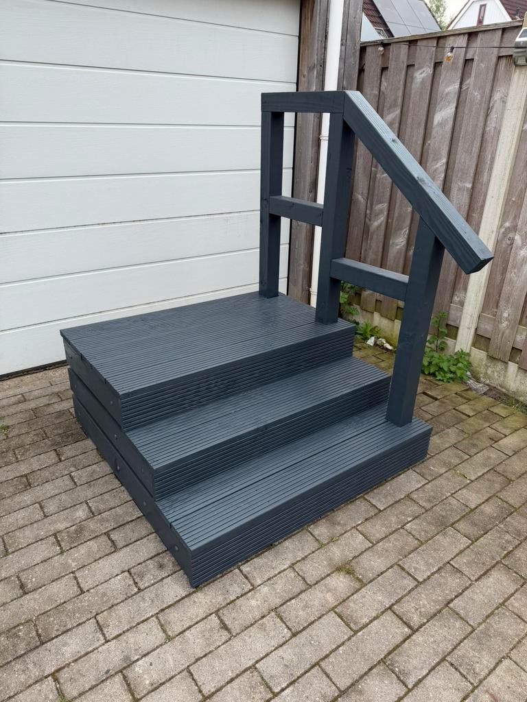 Opstap trap op maat Chalet, Huisje, Tinyhouse, Woonwagen, Ophalen of Verzenden, Nieuw, Hout