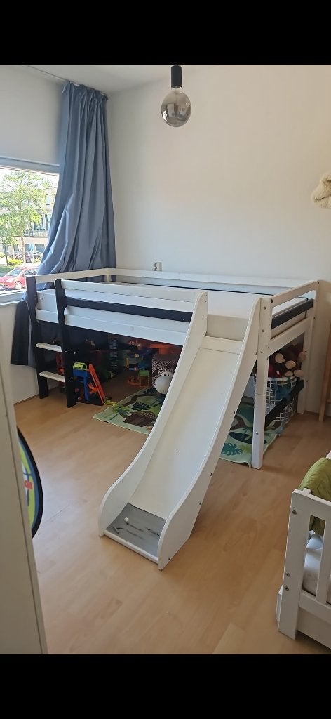 Half hoogslaper, Gebruikt, Eenpersoons, Minder dan 160 cm, Ophalen of Verzenden