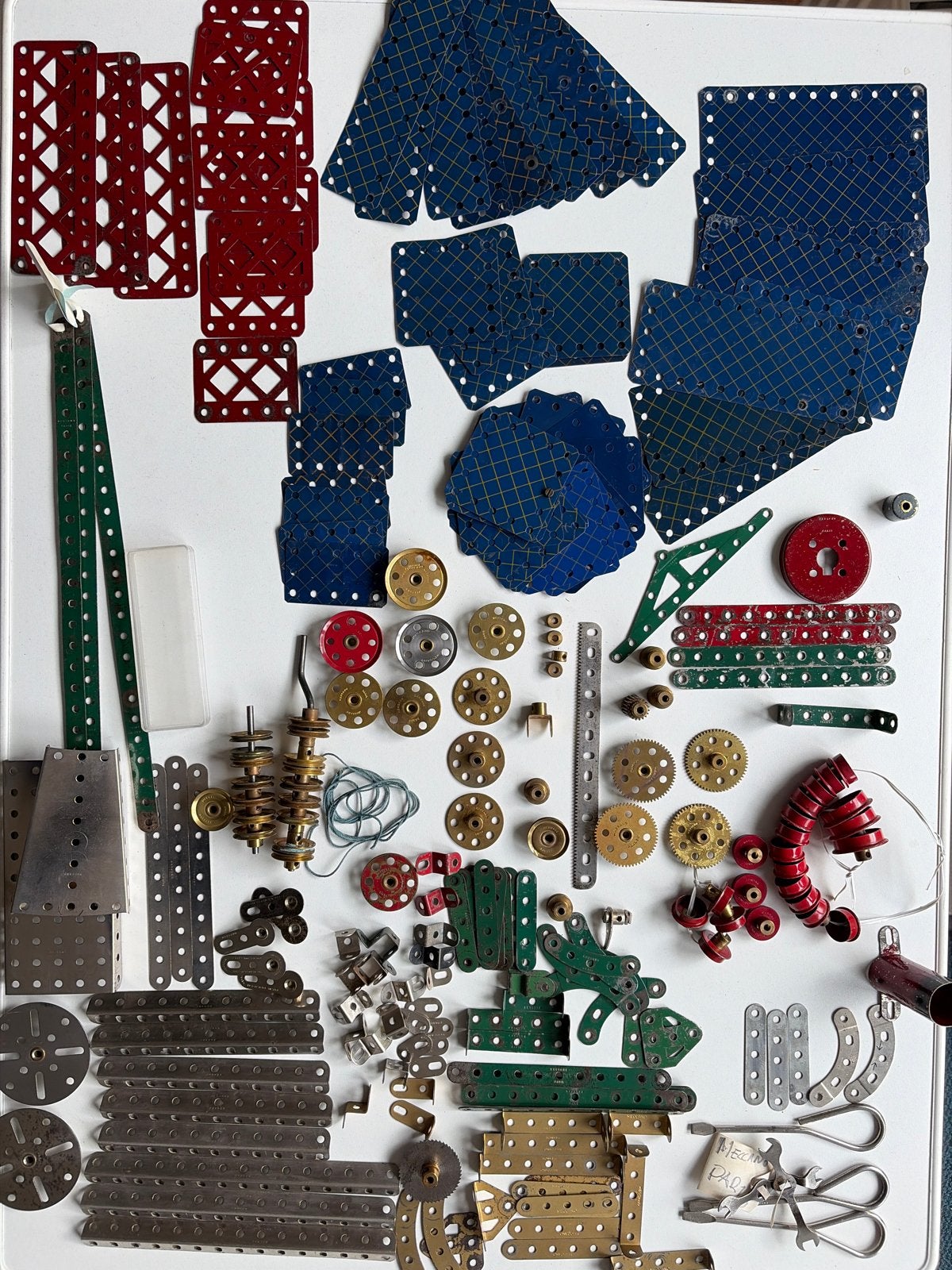 Meccano Frankrijk/Parijs - Diverse onderdelen uit verschille, Antiek en Kunst, Ophalen of Verzenden