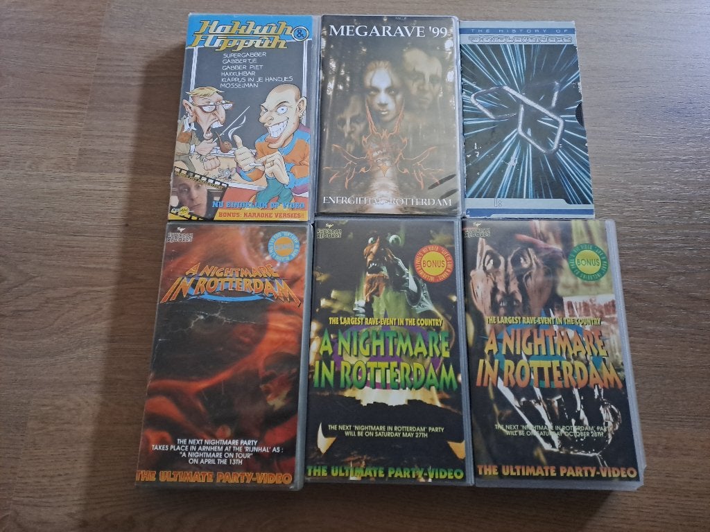 A nightmare in rotterdam, megarave, digital overdose vhs, Cd's en Dvd's, Alle leeftijden, Ophalen of Verzenden, Nieuw in verpakking