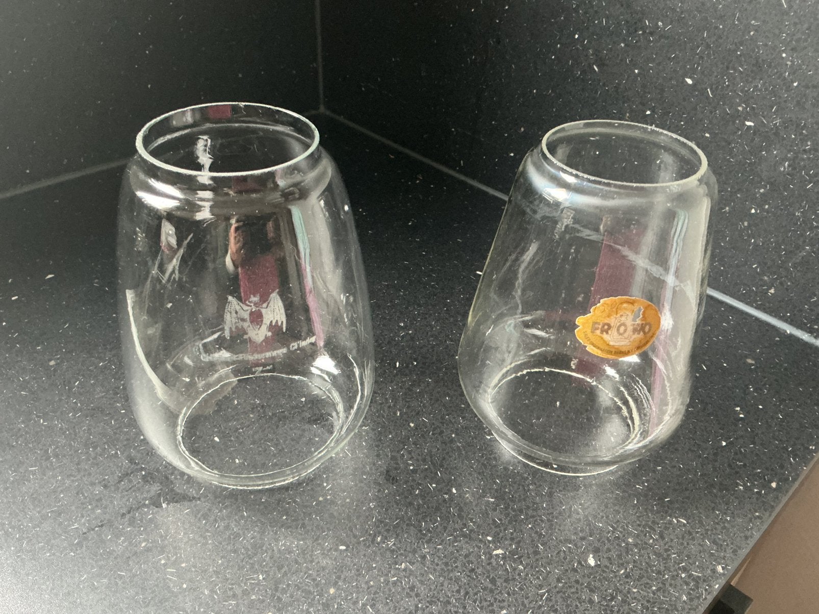 Glazen voor olie lampen, Ophalen