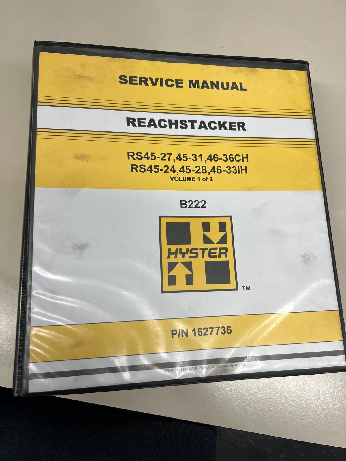 Hyster Reachstacker Service Manual Volume 1 van 2, Ophalen of Verzenden, Gelezen, Werktuigbouwkunde
