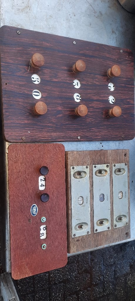 Vintage Biljart Scorebord - Houten Scoretellers, Gebruikt, Verzenden, Overige typen, Onbekend
