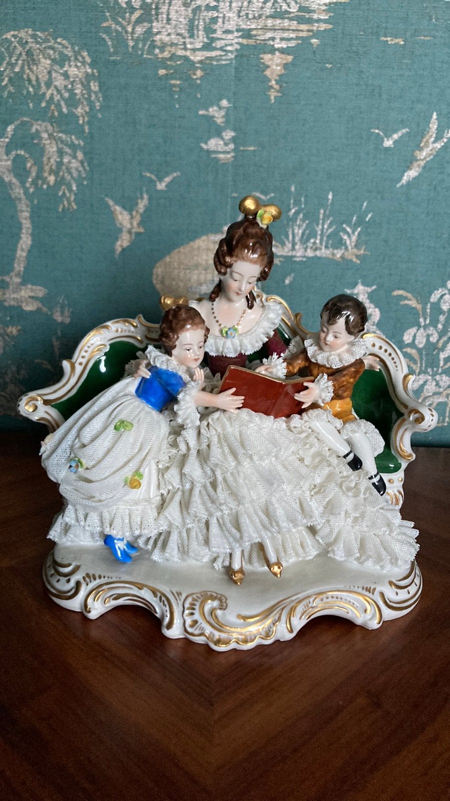 Volkstedt saksisch dresden porselein ackermann fritze antiek, Ophalen