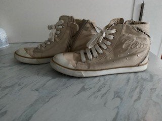 Geox gouden sneakers maat 40 - Zo goed als nieuw, Geox, Overige kleuren, Ophalen of Verzenden, Sneakers of Gympen
