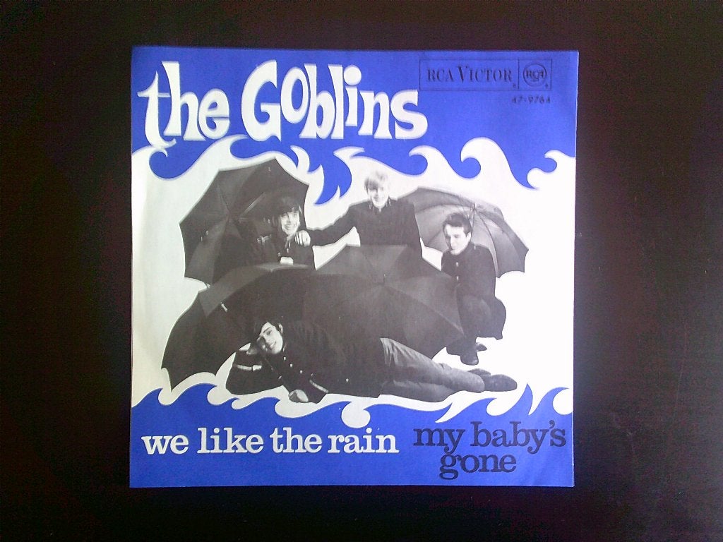 the goblins - we like the rain / my baby's gone  ( 1966 ), 7 inch, Ophalen of Verzenden, Zo goed als nieuw, Pop