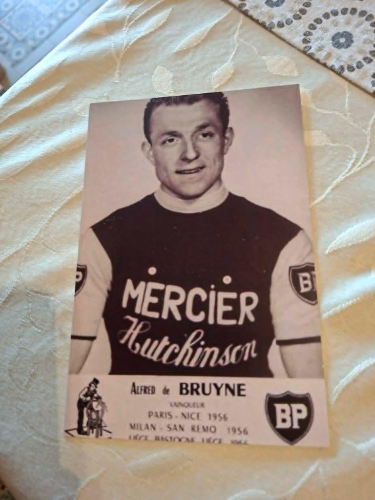 Foto (Repro) Alfred De Bruyne / Mercier-Hutchinson, Verzenden, Zo goed als nieuw, Overige sporten, Poster, Plaatje of Sticker