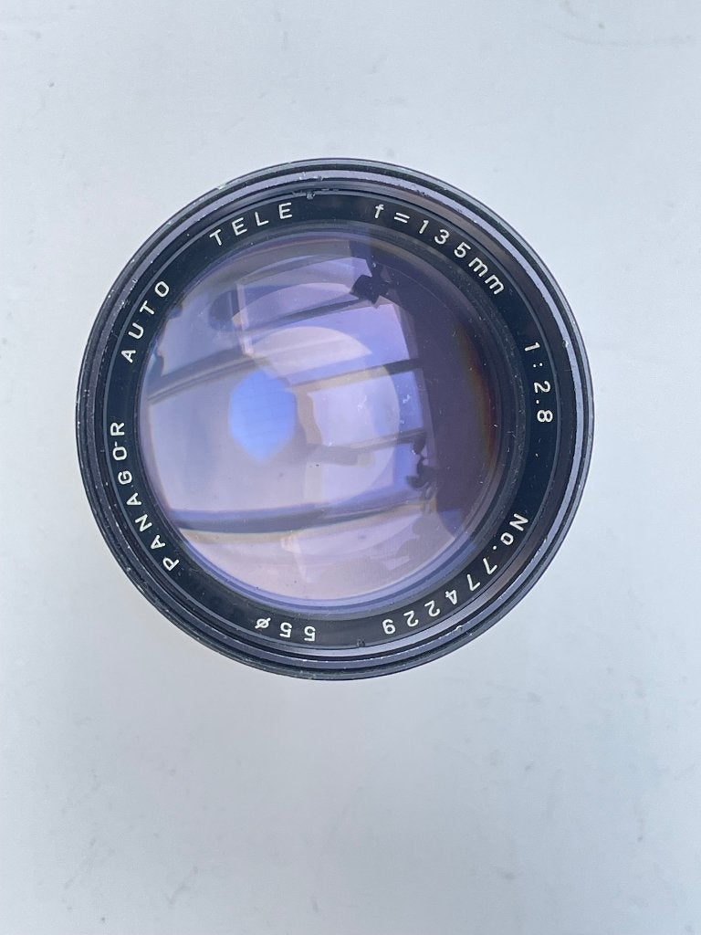 Panagor 2.8/135mm (774229) Nikkor mount (matig!) zie tekst, Ophalen of Verzenden, 1960 tot 1980