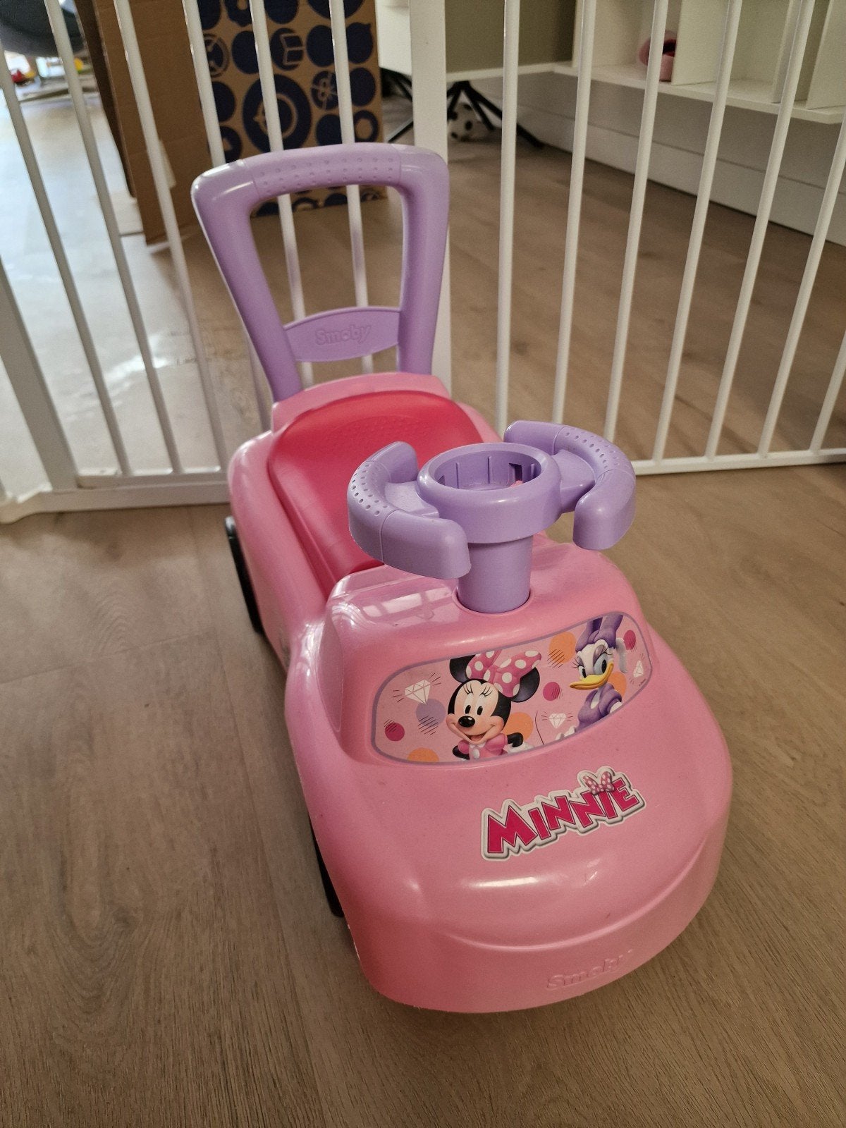 Smoby Minnie Loopauto - Roze Loopvoertuig, Ophalen, Gebruikt, Loopvoertuig