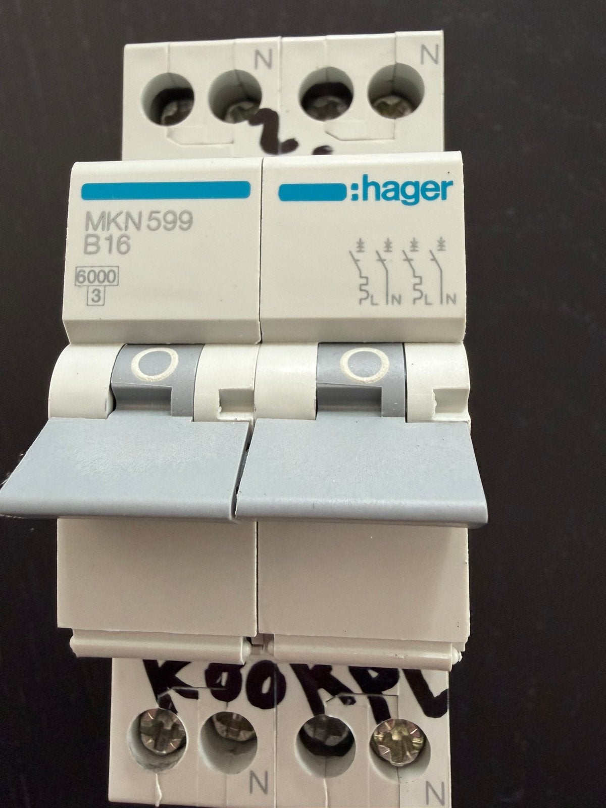 Hager MKN 599 keukengroep, Ophalen, Gebruikt, Installatieautomaat