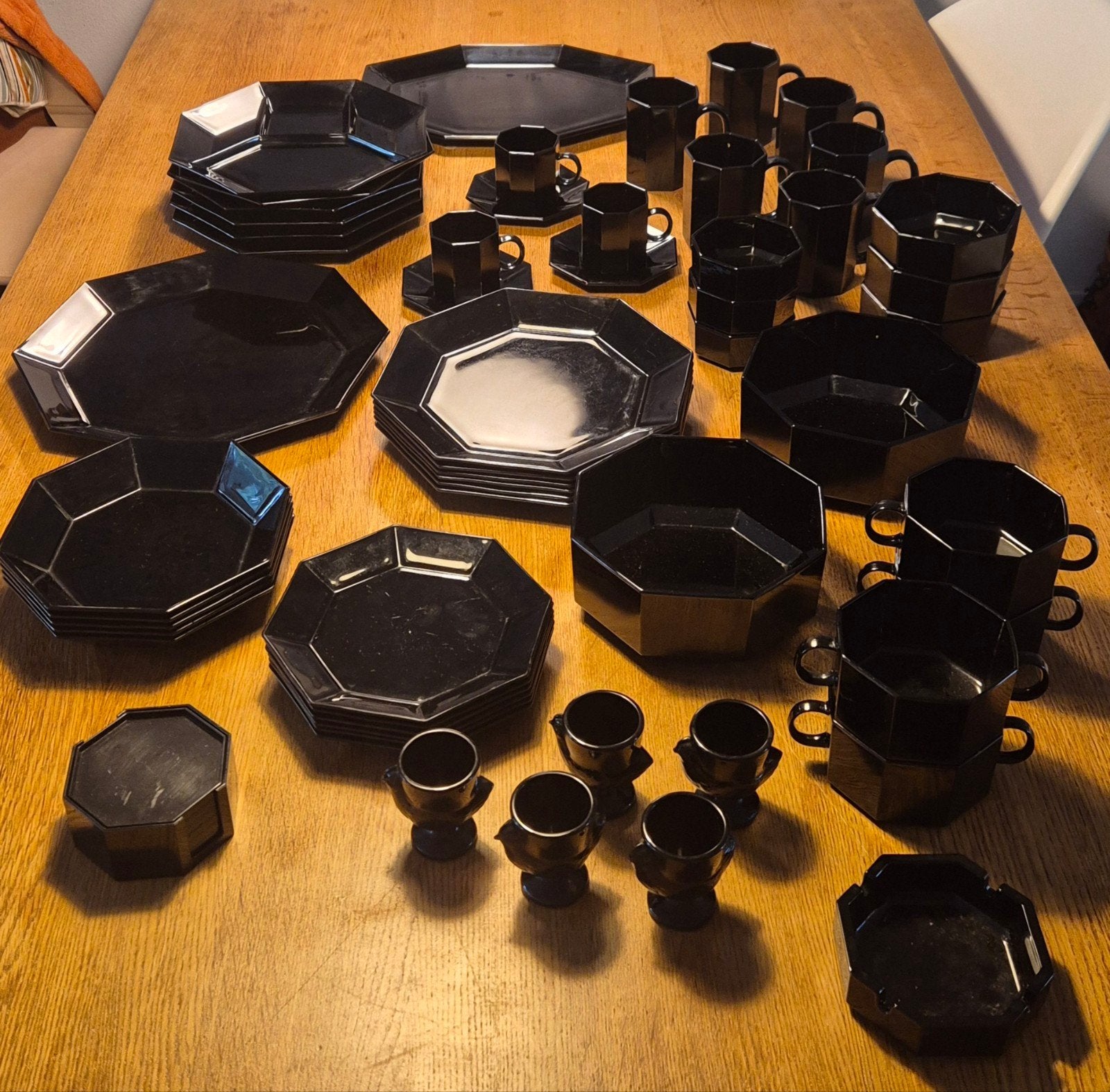Arcoroc Octime servies, Vintage Mid Century, Huis en Inrichting, Keuken | Servies, Overige merken, Vintage, Ophalen of Verzenden