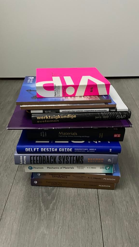 Schoolboeken TU Delft Werktuigbouwkunde/IO, Boeken, Ophalen of Verzenden, Beta, Zo goed als nieuw, WO