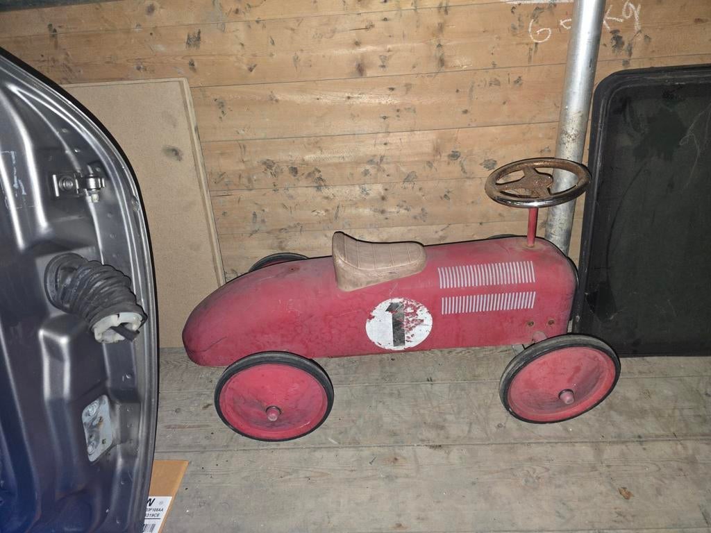 Vintage Rode Trapauto - Klassieke Raceauto brum, Ophalen of Verzenden, Gebruikt
