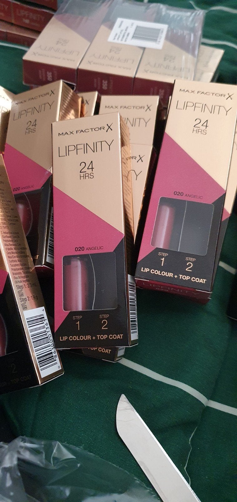 10x Max Factor Lipfinity 020 Angelic - Zonder Topcoat, Verzenden